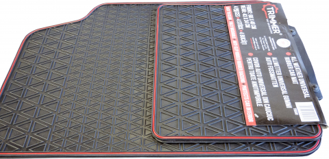 COVORASE AUTO - Covorase auto universale cu dunga rosie TRIMMER
