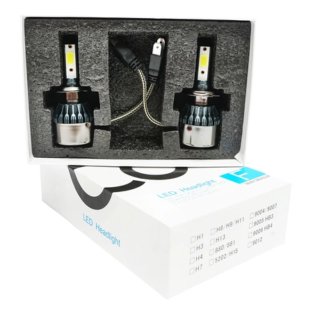 BECURI LED - Set 2 becuri LED H7 36W/3800LM C6-H7, 12V, 6500K