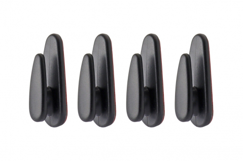 DIVERSE - Set 4 Buc Carlige Din Plastic Auto / Organizatoare Cu Banda Autoadeziva