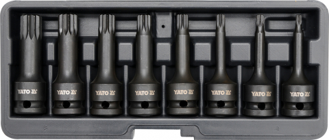 SCULE ATELIER - Set 8 chei tubulare de impact M5 - M18 1/2" Yato YT-1069