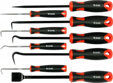 SCULE ATELIER - SET CÂRLIGE CU MÂNERE, 9 BUC YATO YT-08426