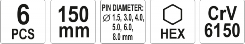 Set dalti punctatoare, 6 bucati Yato YT-47121 [2]