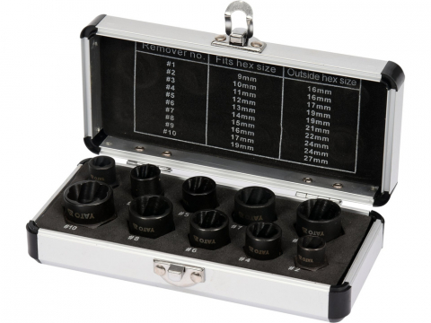 Set extractoare șuruburi 3/8, 10 buc Yato YT-06031 [1]