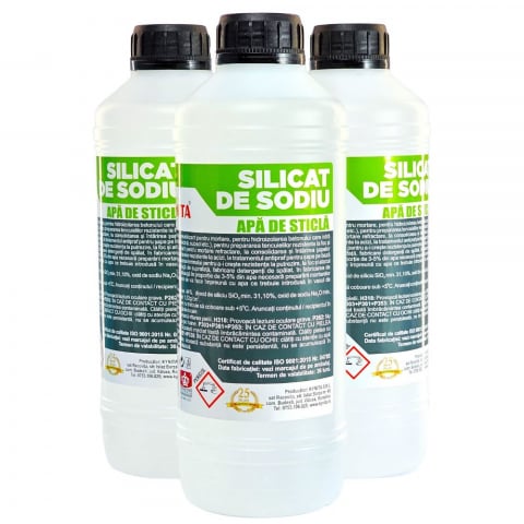 CHIMICALE INDUSTRIALE - Silicat de Sodiu Apa de Sticla 1.5KG și 7KG