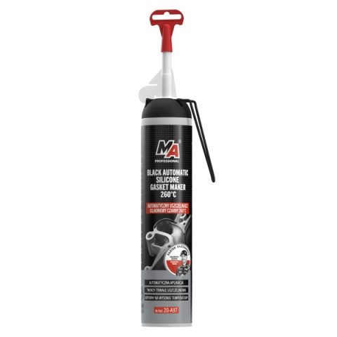 DIVERSE - Silicon etansare negru cu autoaplicator (-50°C până la +260°C) 200ML
