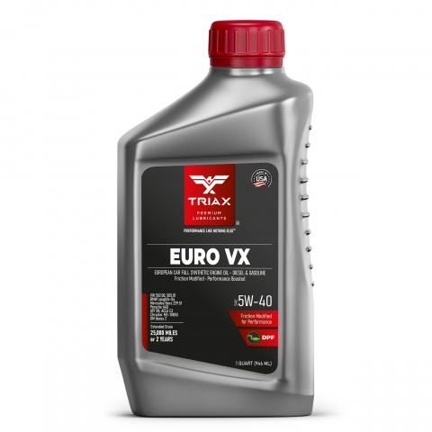 Ulei 5W40 - TRIAX Euro VX 5W-40 Full Synthetic DPF | BMW LL-04 | MB 229.51