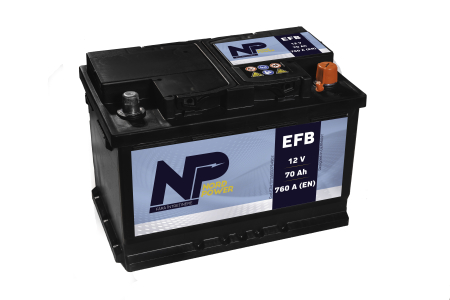 PRODUSE - BATERIE NORD POWER 12V 70AH EFB 760A 278X175X190 CEH 5705000764902