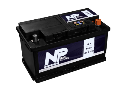 BATERII - BATERIE NORD POWER 12V 80AH 740A 315X175X175 CEH 5804060744902