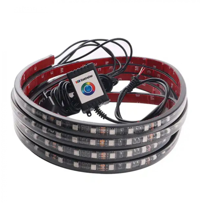 ILUMINAT - KIT ILUMINARE AUTO, RGB, CONTROL SUNET VOCE, 2 BUC X 60 CM SI 2 BUC X 90 CM