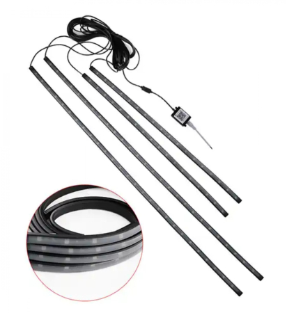 ILUMINAT - KIT ILUMINARE SUB MASINA, RGB, CONTROL DIN TELEFON, 2 BUC X 90 CM SI 2 BUC X 120 CM