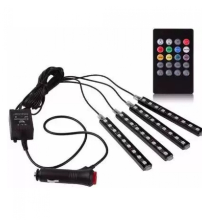 ILUMINAT - LEDURI AMBIENTALE AUTO, RGB, 9SMD, CONTROL APLICATIE TELEFON, SINCRONIZARE MUZICA
