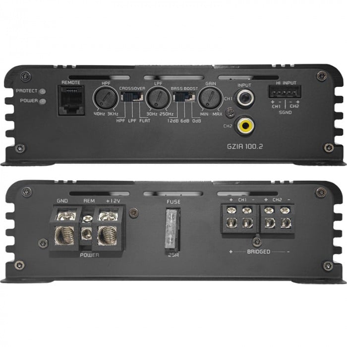 GZIA 100.2 AMPLIFICATOR GROUND ZERO PE 2 CANALE, 300W [2]