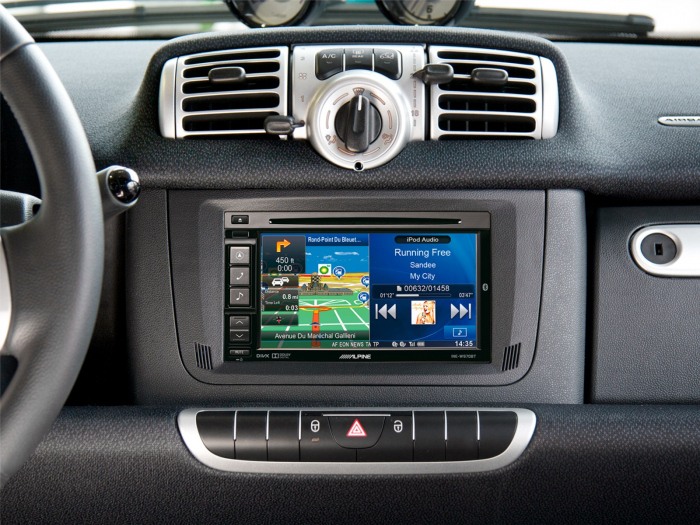 Cadru radio 2-DIN Smart ForTwo 2010-2015 negru [2]