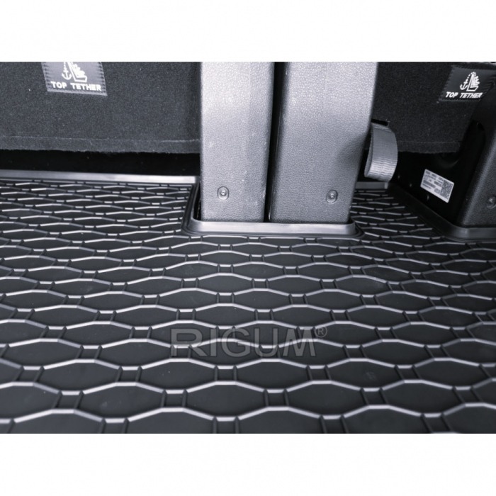 Covoras (tavita) cauciuc portbagaj Peugeot Expert Traveller Lung, 2016 - prezent, Rigum (lungime 5.3m - in spatele rand 3 de scaune) [4]