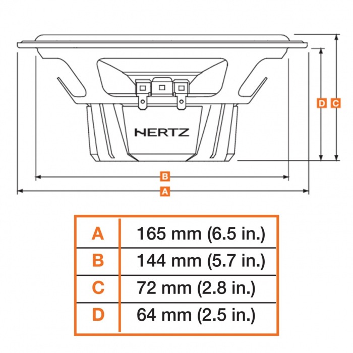 Difuzoare auto Hertz Dieci DCX 165.3, set coaxial 2 căi, 165mm, 60W RMS, 4Ω, 2 difuzoare [3]