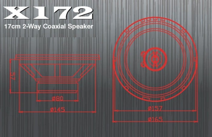 X172 DIFUZOARE COAXIALE EXCALIBUR DE 16.5CM, 60W RMS [3]