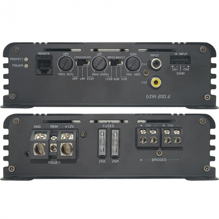 GZIA 200.2 AMPLIFICATOR GROUND ZERO PE 2 CANALE, 550W [2]