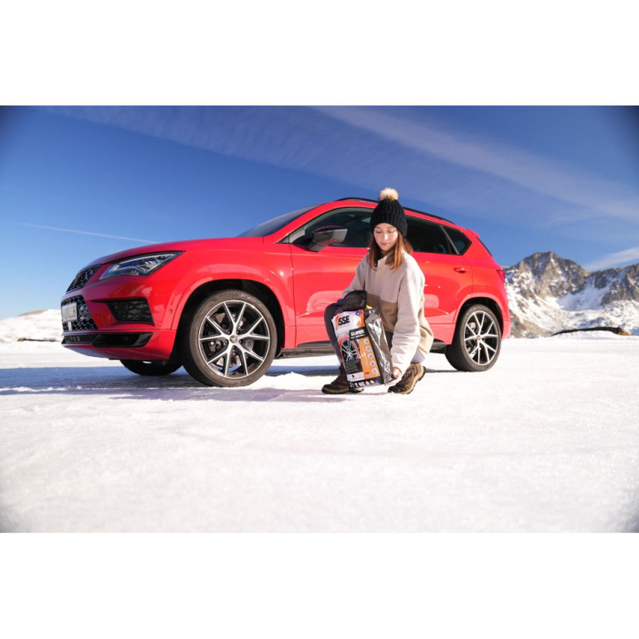 Huse antiderapante ISSE Super, alb cu portocaliu [4]