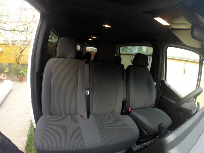 Huse scaune auto dedicate pentru Mercedes Sprinter 3 locuri dupa 2018 [3]
