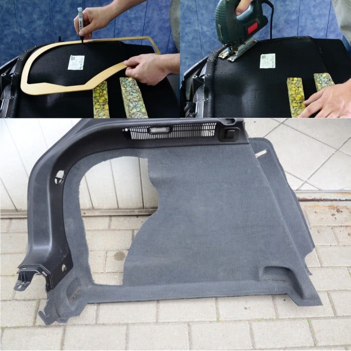 Incinta subwoofer Audi A3 2003-2013 pentru difuzor 200mm stanga cu subwoofer FBAUDI03 [3]