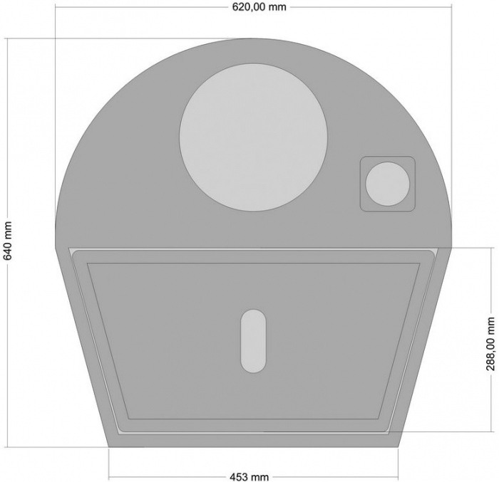 Incinta subwoofer Subaru Outback 2004- pentru difuzor 250mm roata rezerva [2]