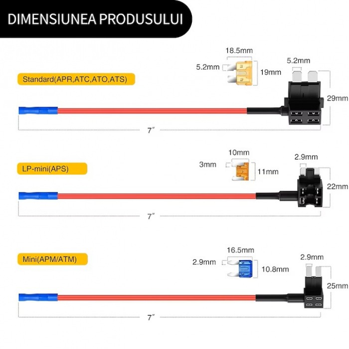 Kit adaptoare sigurante duble standard, mini, miniLow [2]