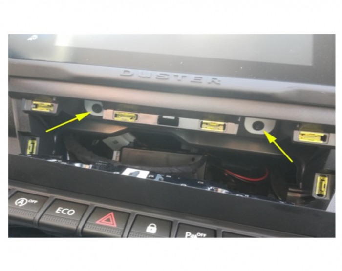 Kit fixare radio 2DIN negru cu 2 rame Dacia Duster 2022- [5]