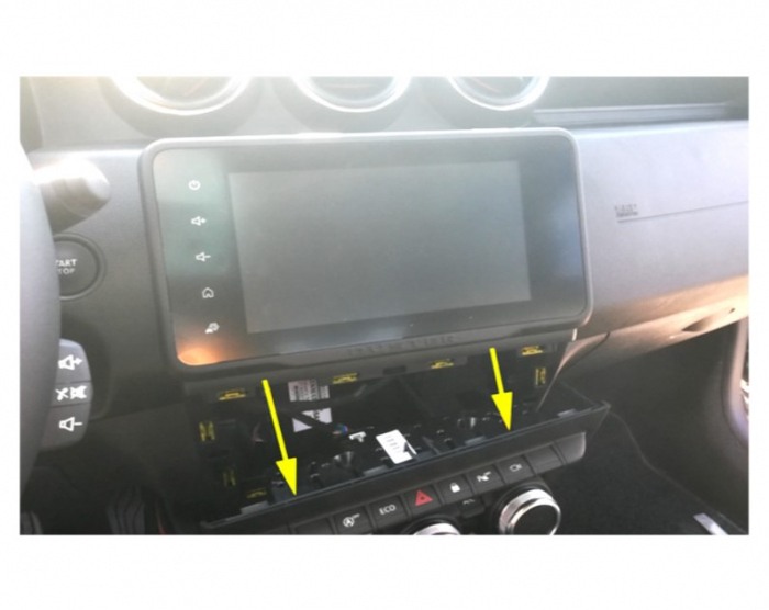 Kit fixare radio 2DIN negru cu 2 rame Dacia Duster 2022- [3]