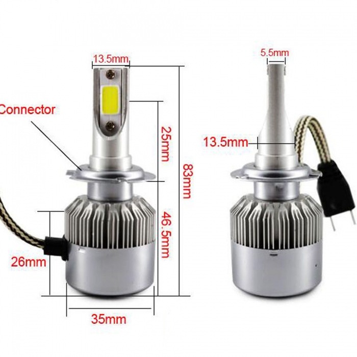 Kit led COB H7 C6 6000K / 36W [3]