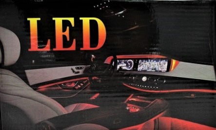 Kit Lumini Ambientale Auto 5 metri cu 4 canale, fir neon RGB cu Aplicatie Telefon Bluetooth [3]