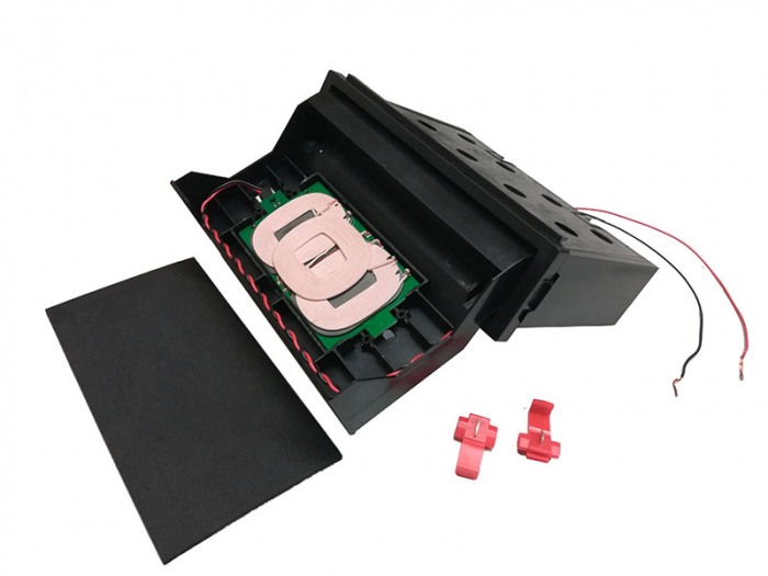 Kit rama radio cu incarcator fara fir Seat Leon 2005-2012 negru [2]