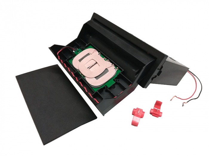 Kit rama radio cu incarcator wireless Fiat Idea 2005- negru [2]