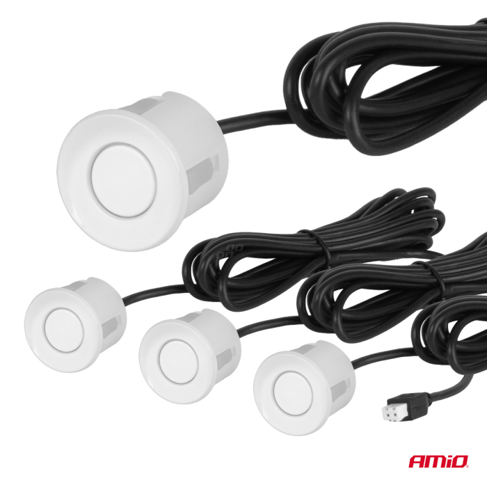 Kit senzori de parcare, senzori LED GRAF pentru marșarier, 4 senzori albi, AMIO-01563 [4]