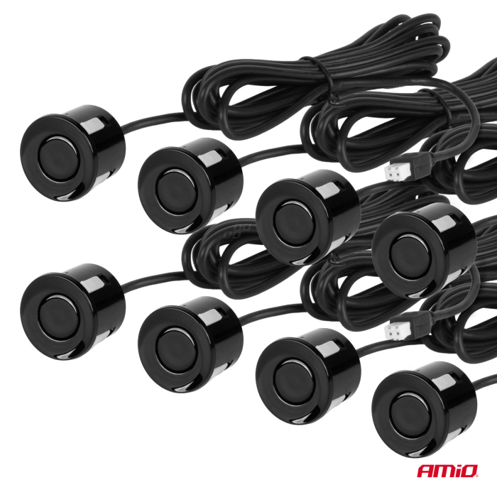 Kit senzori parcare marșarier cu buzzer, 8 senzori, negru, AMIO-01575 [4]