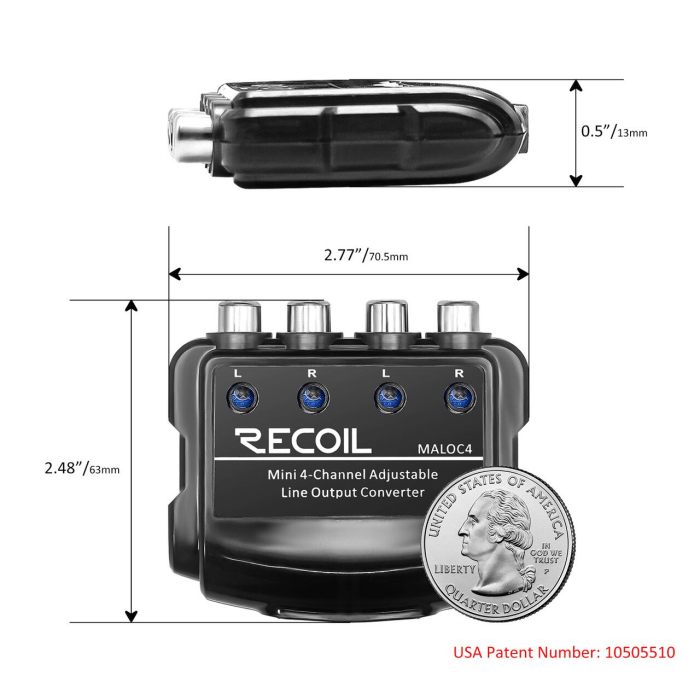MALOC4 Adaptor de nivel Recoil pe 4 canale [2]