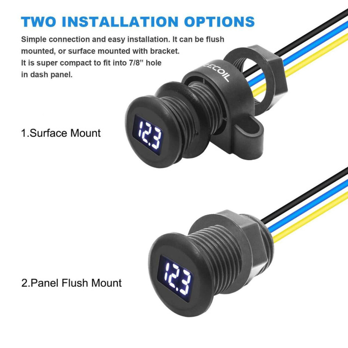 MDV Mini voltmetru Recoil cu display LED pentru masurat tensiunea DC [2]