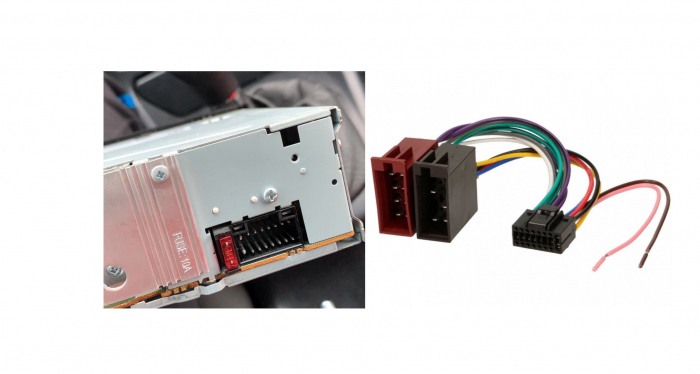 Mufa radio JVC 16 pini la ISO [2]