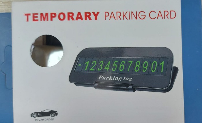 Numar parcare temporara cu suport telefon si betisor parfumat [2]