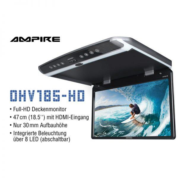 OHV185-HD Monitor de plafon Ampire Full HD ultra-slim de 18,5" cu USB [2]