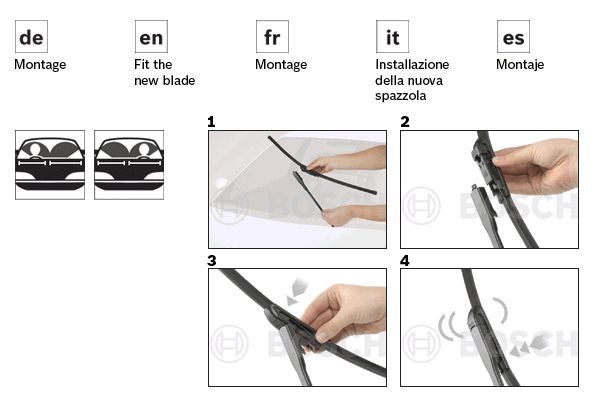 Pachet stergatoare Bosch Mercedes 650mm / 575mm, 3 397 118 967 [3]
