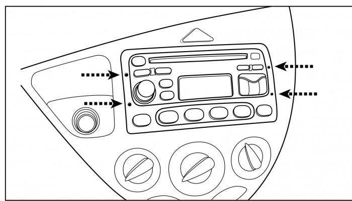 Rama 2DIN Ford pana in 2004, 381114-03 [3]