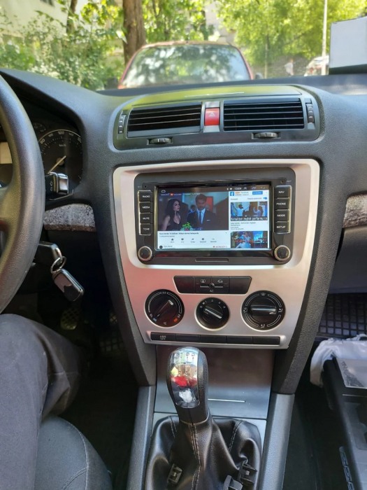 Rama radio 2DIN Skoda Octavia 2005-2009 cu AC manual AR164 [3]