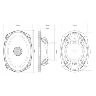 Set Difuzoare coaxiale ovale 6x9 MTX TX469C [5]