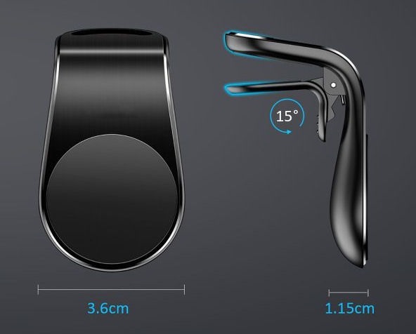 Suport telefon magnetic grila L albastru ACC-23-4 [2]