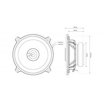  TR50C Set Difuzoare 13cm, 2 cai, coaxial MTX	 [2]