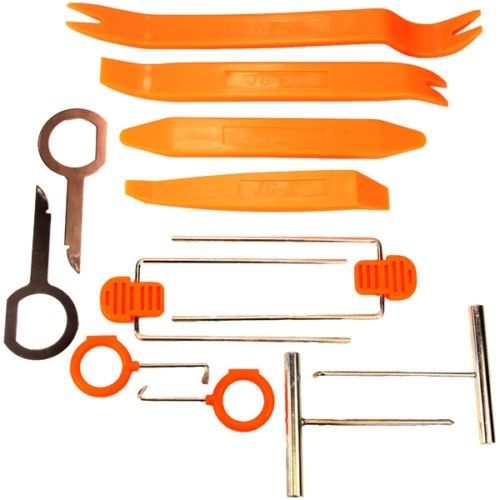 Trusa chei demontare interior auto, radio auto 12 piese [2]