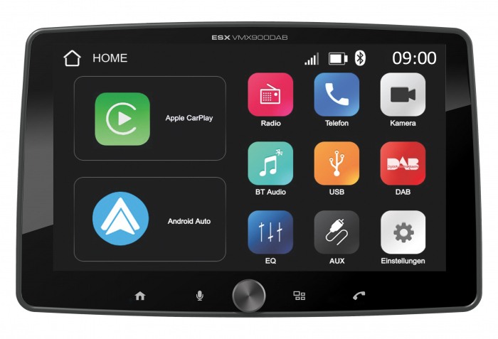 Unitate multimedia ESX VMX900DAB 2 DIN 9" cu Apple CarPlay si Android Auto wireless [2]