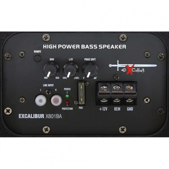 X801BA SUBWOOFER AMPLIFICAT EXCALIBUR DE 20CM (8″), 1100W [4]