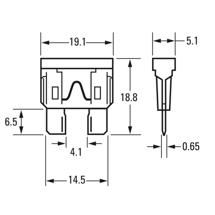XSA100 Suport de siguranta Ampire si siguranta de 10A (ACU)  [2]