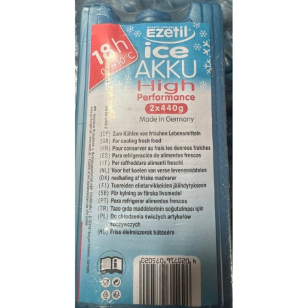 Sisteme de racire/Alte accesorii - 10750242 IceAkku Set de recipiente din plastic Ezetil, 2x440gr.